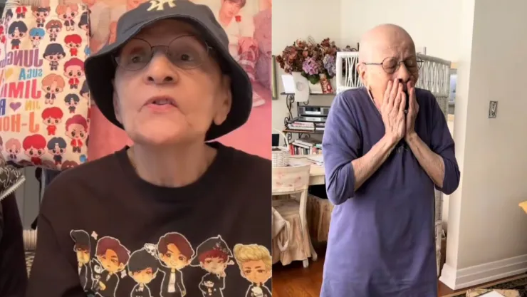 Sorprenden a abuelita de 82 años, sobreviviente de cáncer, con boletos de BTS en Chicago