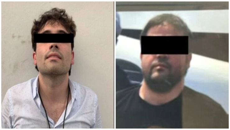 Ovidio Guzmán (I) y Joaquín Guzmán López.