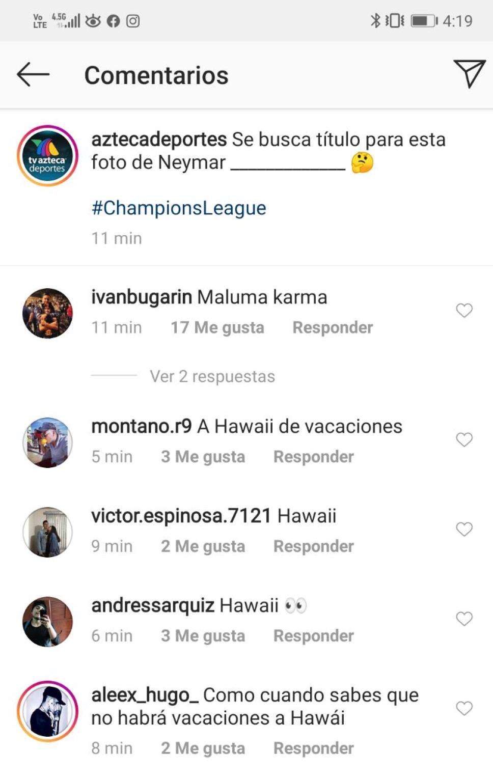 Neymar no cantará Hawai