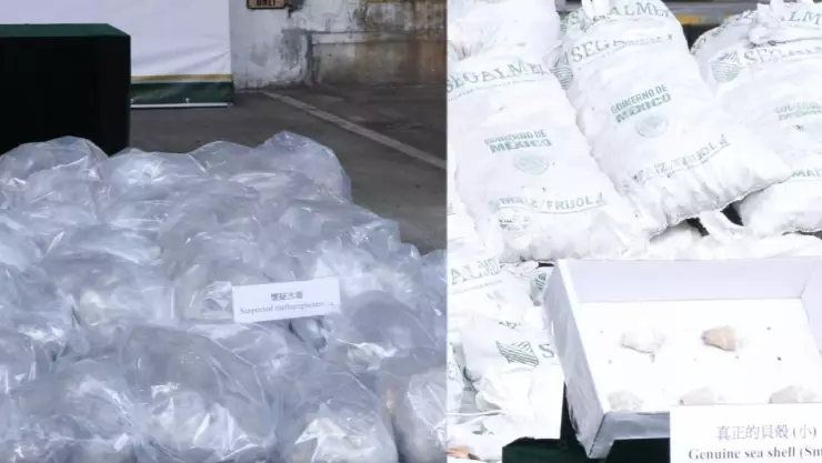 Hong Kong decomisa más de una tonelada de droga que venía desde México