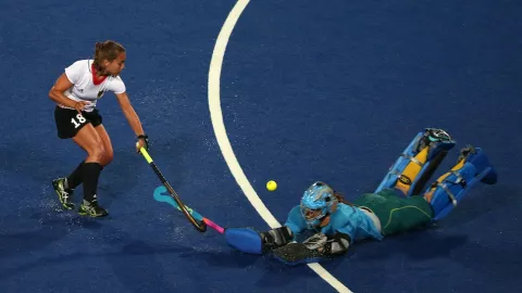 Arriesgar el físico lo habitual en hockey sobre pasto