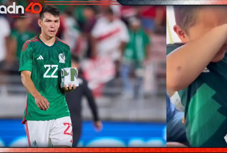 Niño llora porque le salió estampa de Lozano en álbum de Qatar 2022