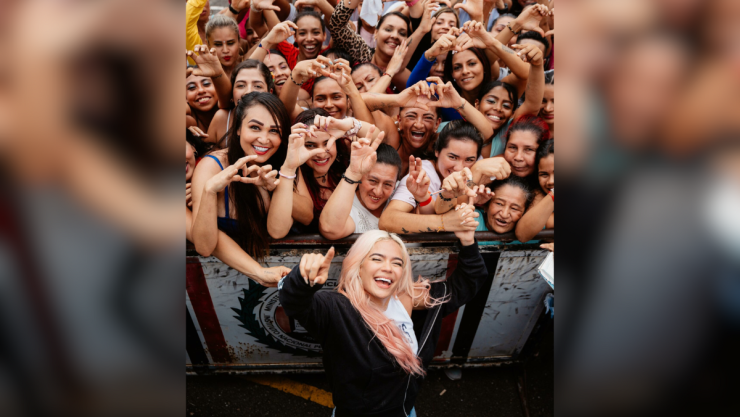 Karol G en su Con Cora Tour