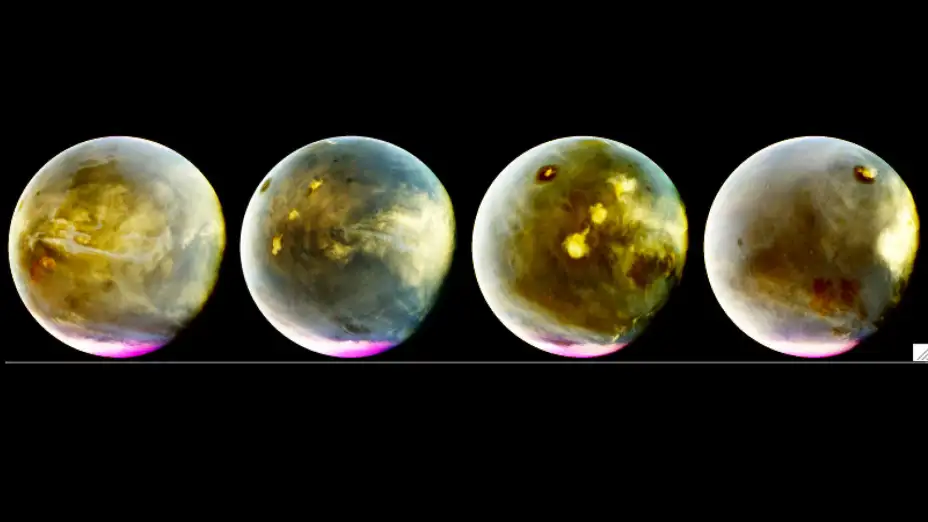 Fotos de Marte tomadas por el explorador Maven de la NASA.