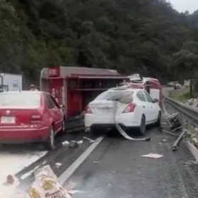 Accidente en la autopista Chiapa de Corzo-San Cristóbal