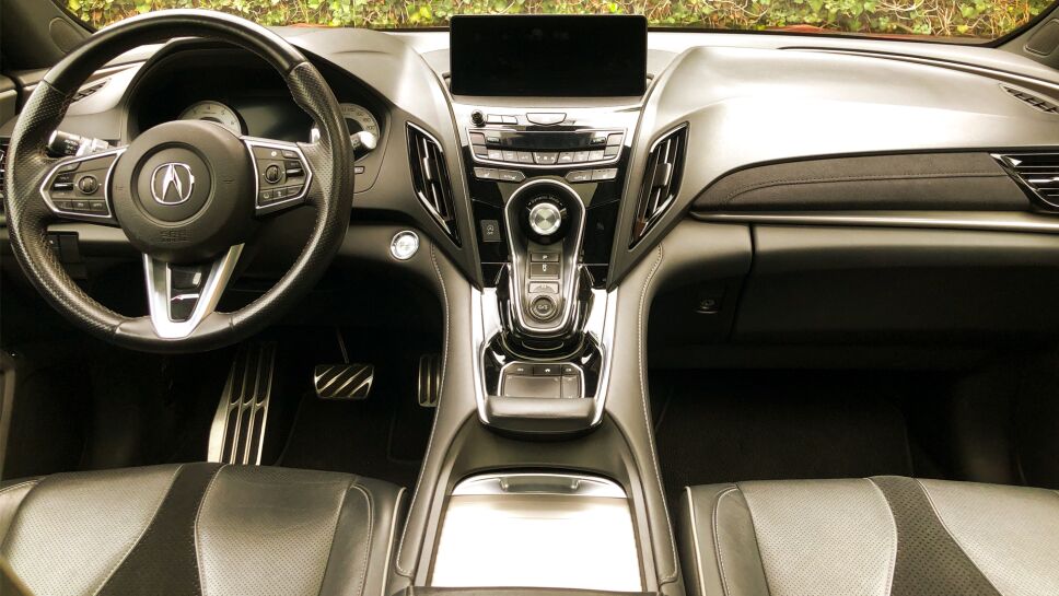 interior de la acura rdx