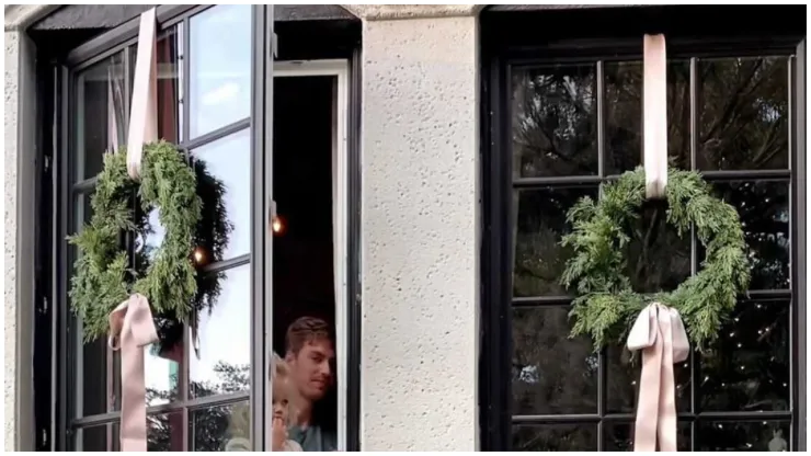 corona de navidad para la ventana