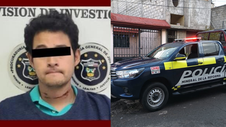 Detienen a Juan Pablo “N” por feminicidio de su madre en Mineral de la Reforma, Hidalgo