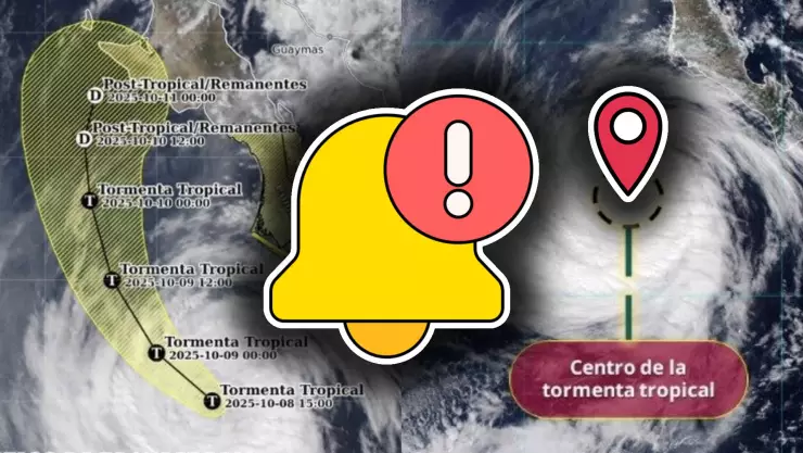 ¡Atención! ‘Priscilla’ continúa con su trayectoria cono Tormenta Tropical: ¿Cuál es su ubicación EXACTA hoy?