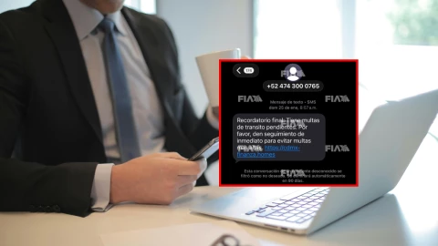 Buscan robar información con mensajes SMS sobre pagos de falsas multas de tránsito.