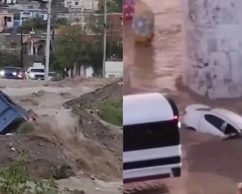 Lluvias en Ciudad Juárez: corriente arrastra a un hombre hasta Estados Unidos
