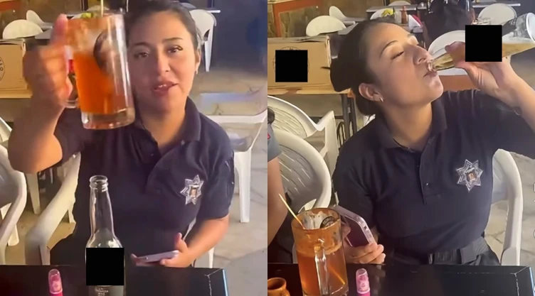 policia-oaxaca-renuncia-video-donde-aparece-tomando-cerveza-el-uniforme