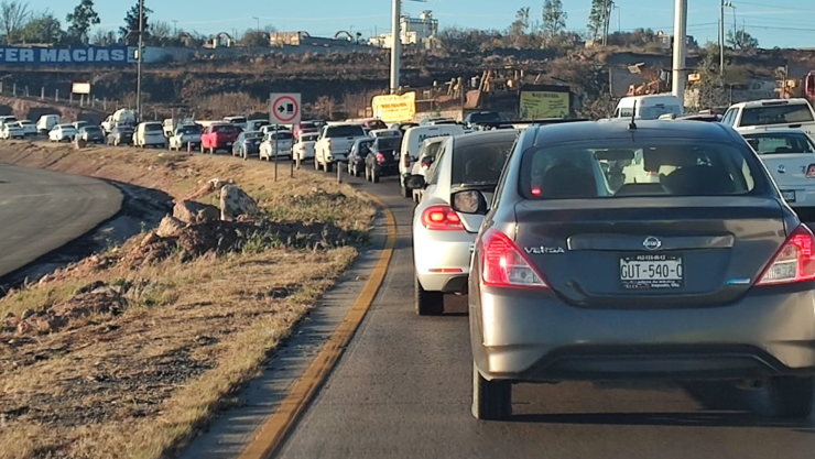 El tráfico en la carretera México - Querétaro, autopista 57 hoy jueves 16 de julio 2026