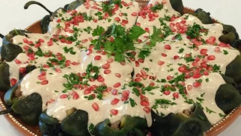 Chiles en Nogada estilo Chihuahua
