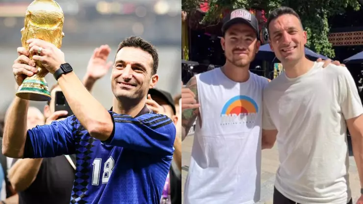 Lionel Scaloni está en Playa del Carmen tomando una vacaciones