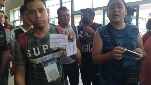 migrantes venezolanos central camionera Monterrey