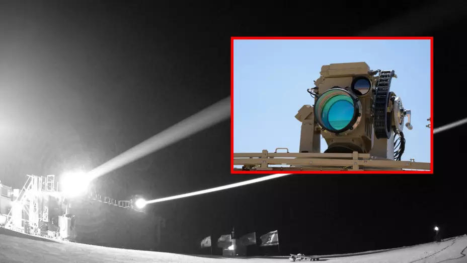 El sistema láser interceptor de misiles “Iron Beam”, desarrollado por Israel, se ve en acción en esta imagen obtenida por Reuters el 17 de septiembre de 2025
