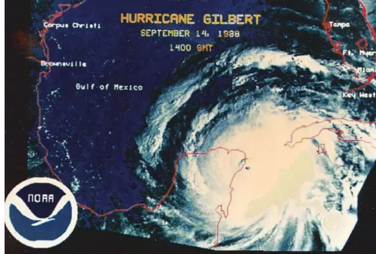 huracan gilberto 14 de septiembre hace 34 años
