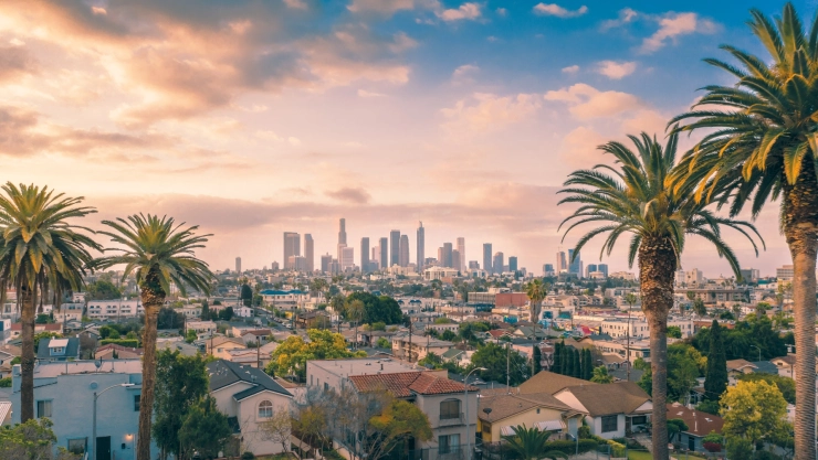 Vista aérea de California