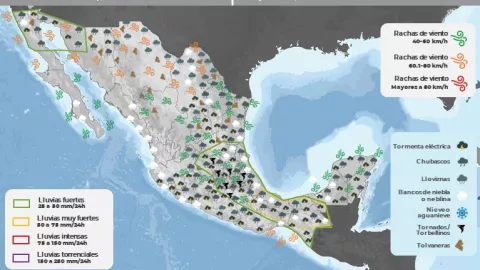 Clima en México 16 de marzo