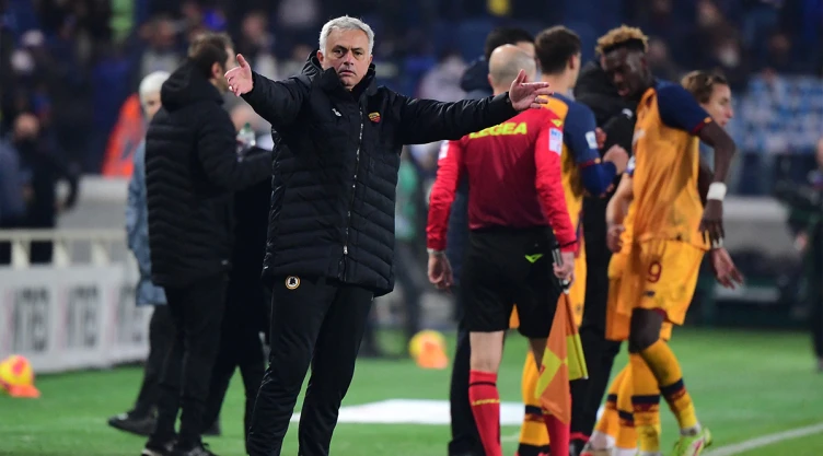 José Mourinho con la Roma