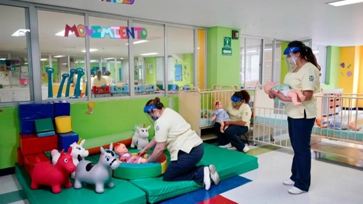 El IMSS dio a conocer que todas las guarderías del país operan bajo estrictas medidas de seguridad contra la COVID-19.