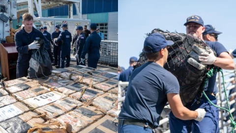 Guardia costera de EU agradece apoyo de SEMAR por asegurar drogas en Pacífico
