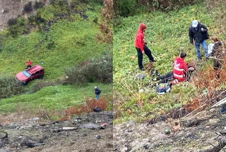 Reportan volcadura en bulevar Fundadores de Tijuana hoy viernes 7 de febrero de 2025