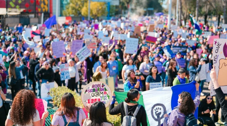 Foto de protesta feminista.