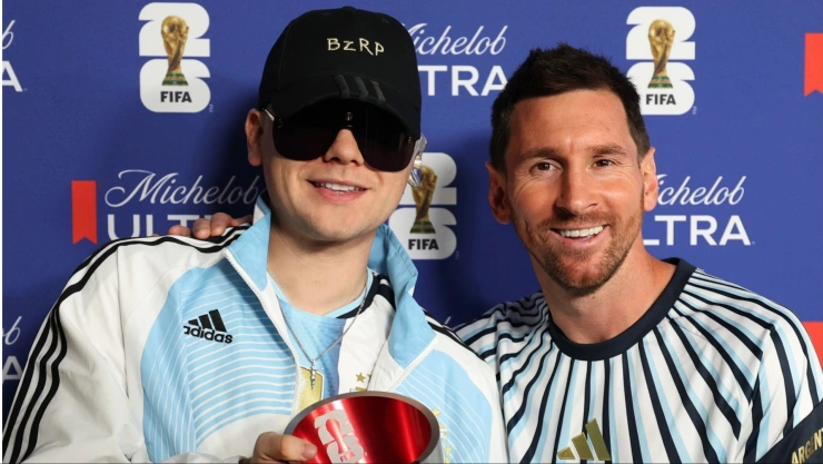 Bizarrap junto a Lionel Messi