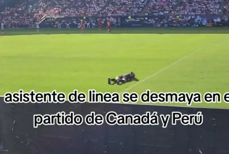 Canadá vs Perú árbitro se desmayó