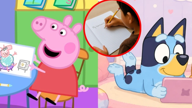 4 capítulos de Bluey y Peppa Pig ideales para que los niños aprendan a hacer su tarea solos