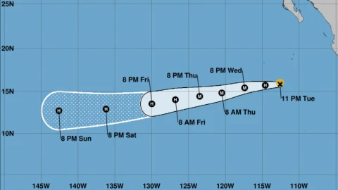 ruta actualizada dora huracan nhc