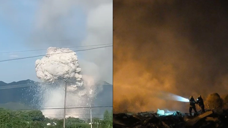 Explosión pirotecnia China