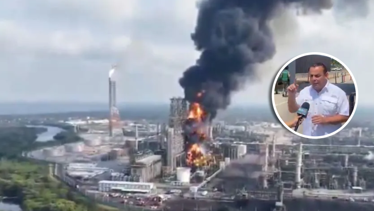 ¿Qué esconden_ Bloquean paso a diputado a Dos Bocas; acusa nula transparencia tras nuevo incendio en la refinería.webp