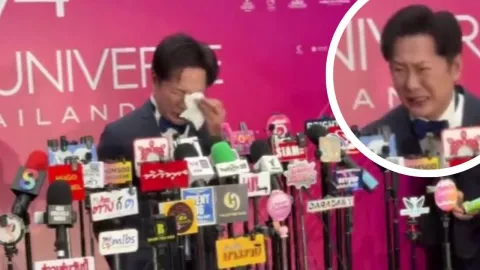 Nawat Itsaragrisil rompe en llanto y ofrece disculpas tras polémica con Fátima Bosch en Miss Universo 2025