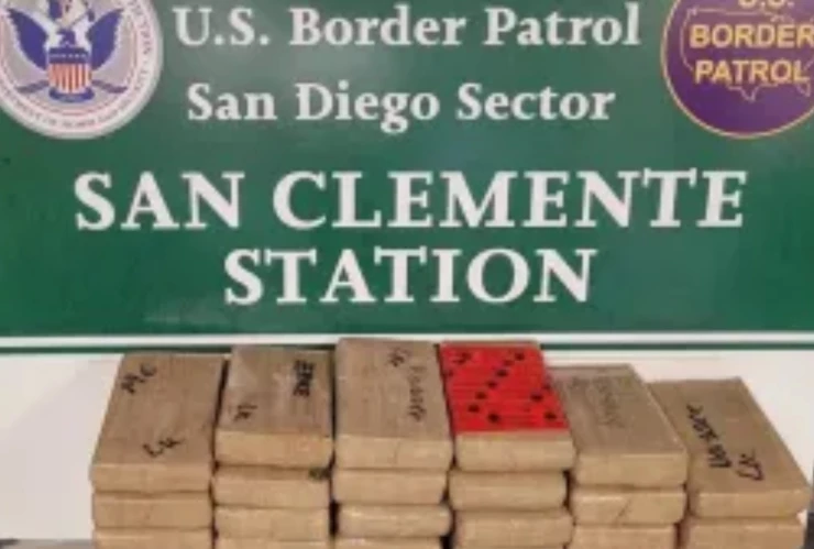 Los paquetes de droga recolectados por la CBP en California