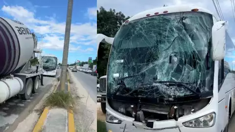 ¡Tráfico en la zona! Reportan fuerte accidente en carretera Playa del Carmen-Tulum.jpg
