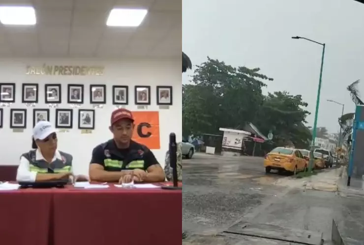 Instalan Puesto de Mando en Quintana Roo ante las intensas lluvias; vigilan zonas de baja presión