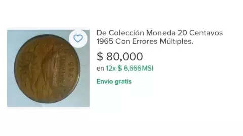 Ofrecen 80 mil pesos por moneda con imagen del Popocatépetl