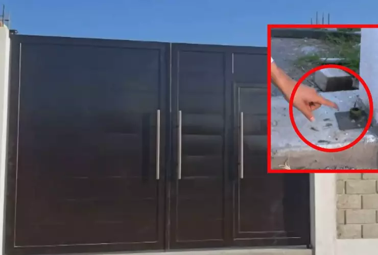 Roban portón en Morelos