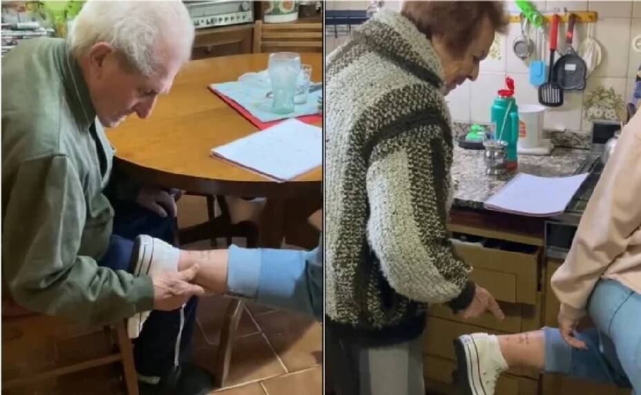Se tatúa el nombre de sus abuelitos, reacción se viraliza