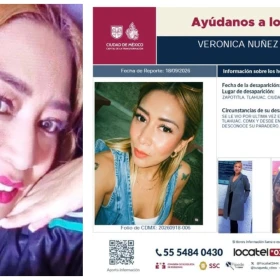 Desaparece Verónica Núñez Solares en Tláhuac; hay hermanos detenidos.