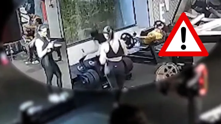 El accidente ocurrió mientras la mujer realizaba su rutina