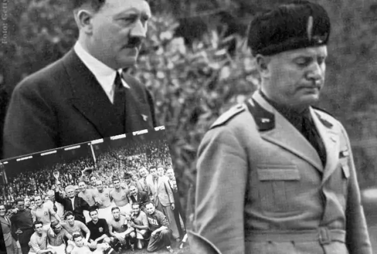 Benito Mussolini y Adolfo Hitler
