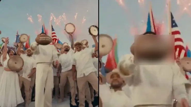 ¿Qué decía el balón de Bad Bunny en el show de medio tiempo del Super Bowl 2026?