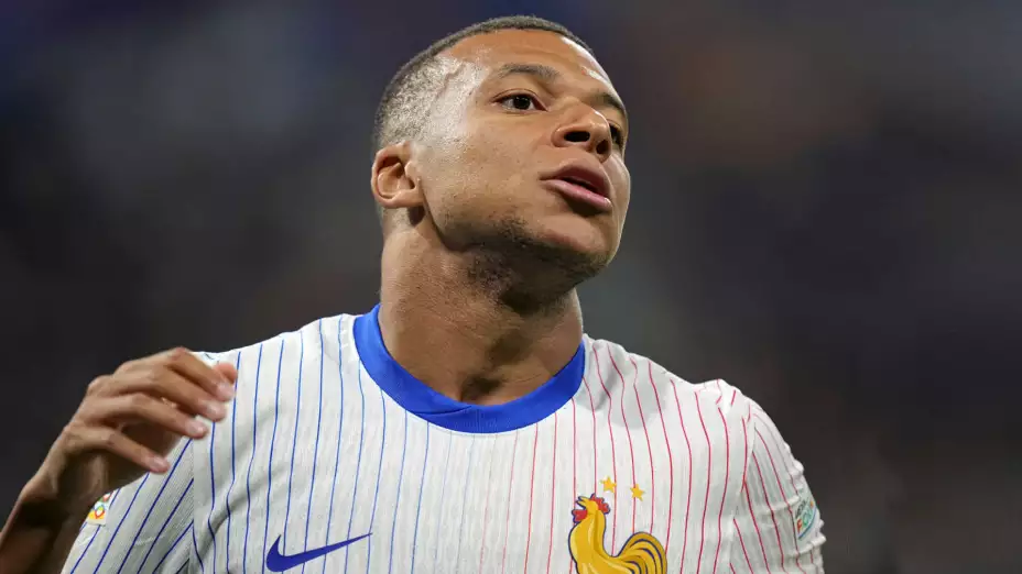 Kylian Mbappé durante el partido contra Bélgica.