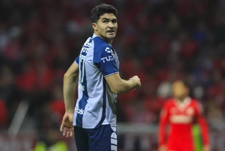 Nico Ibáñez con Pachuca en la final contra Pachuca Apertura 2022 Liga MX