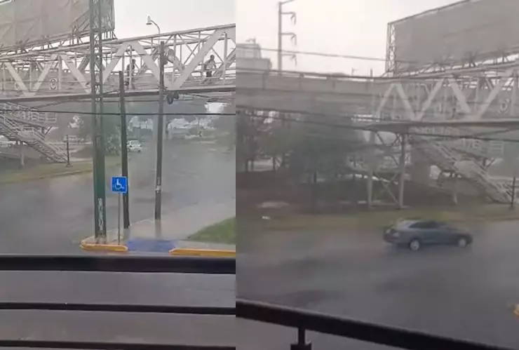 Lluvias azotan Monterrey hoy 10 de junio