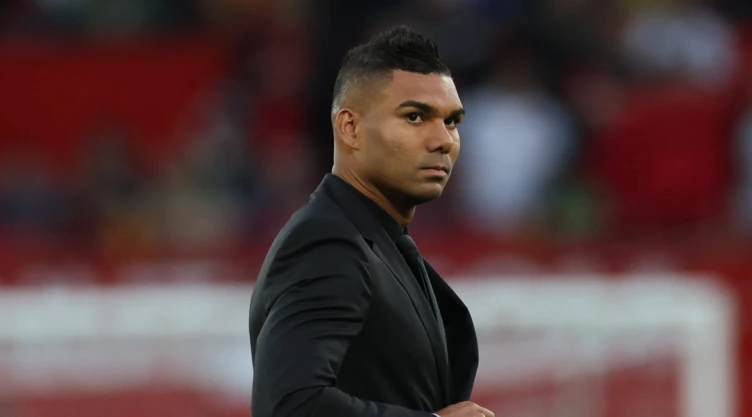 Casemiro en su llegada al Manchester United